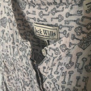 Jack Wills Fabulously British White Key Pattern